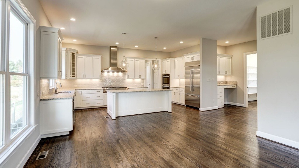 The Gourmet Kitchen in the Grayson on Fallsgate Homesite 4. Some optional features shown.