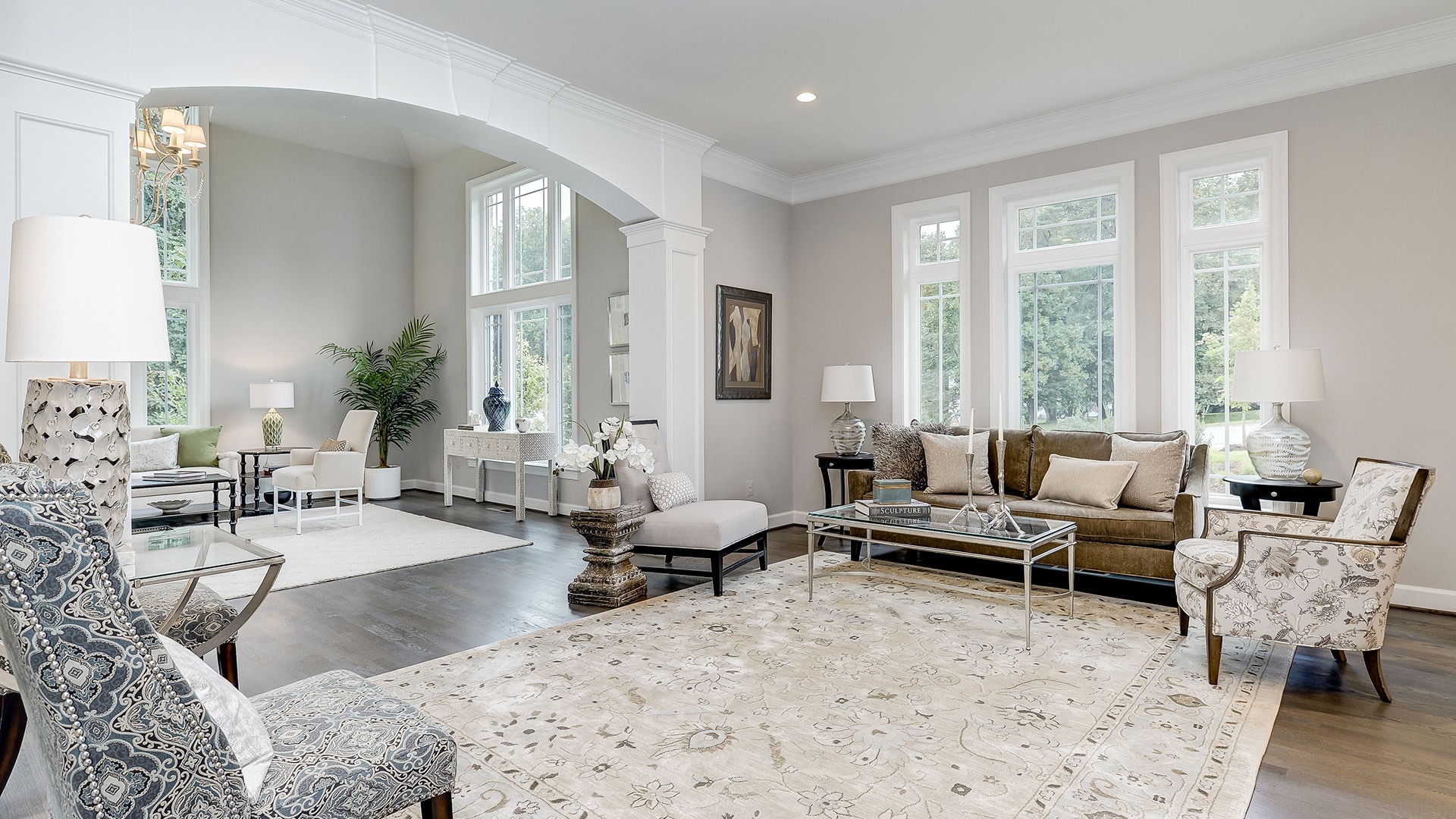 Example Home Living Room into Conservatory