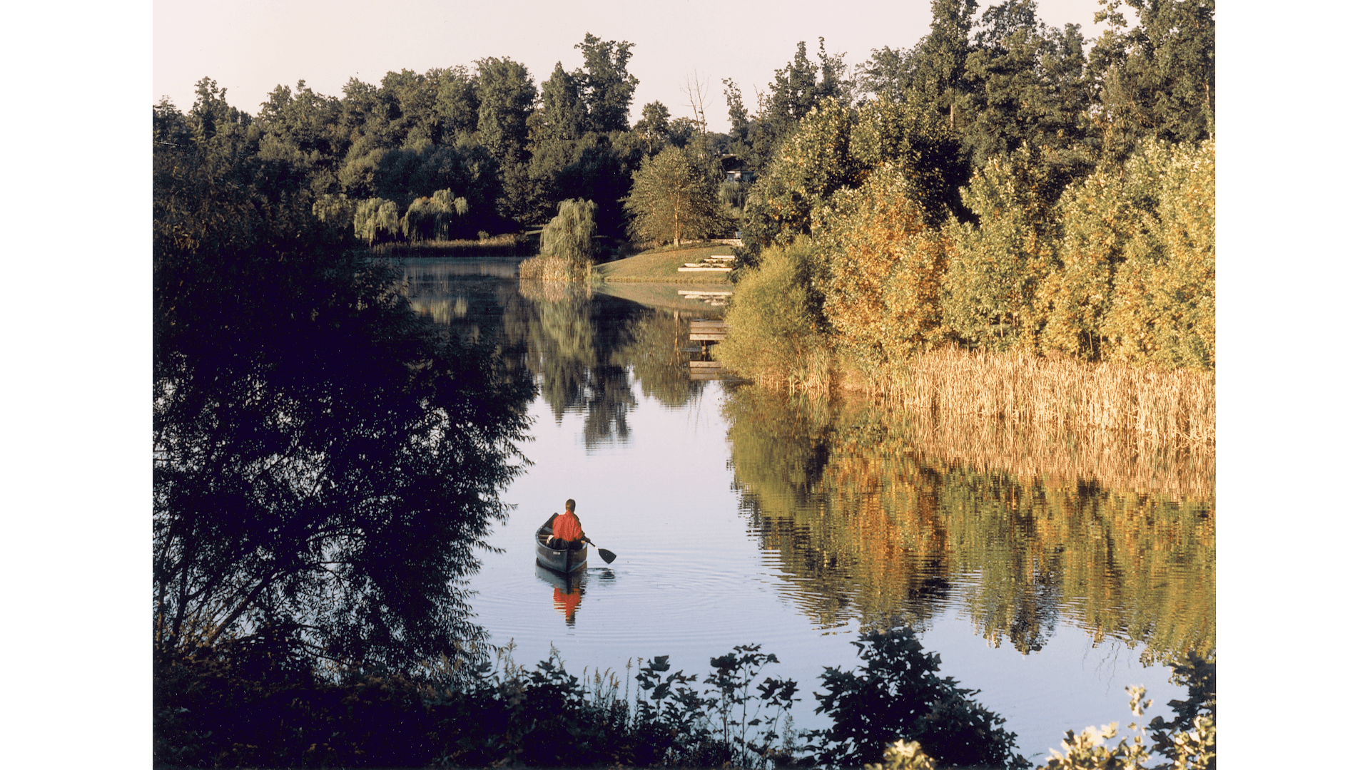 This is an image taken of Lake Newport around the time Newport Shores was built.