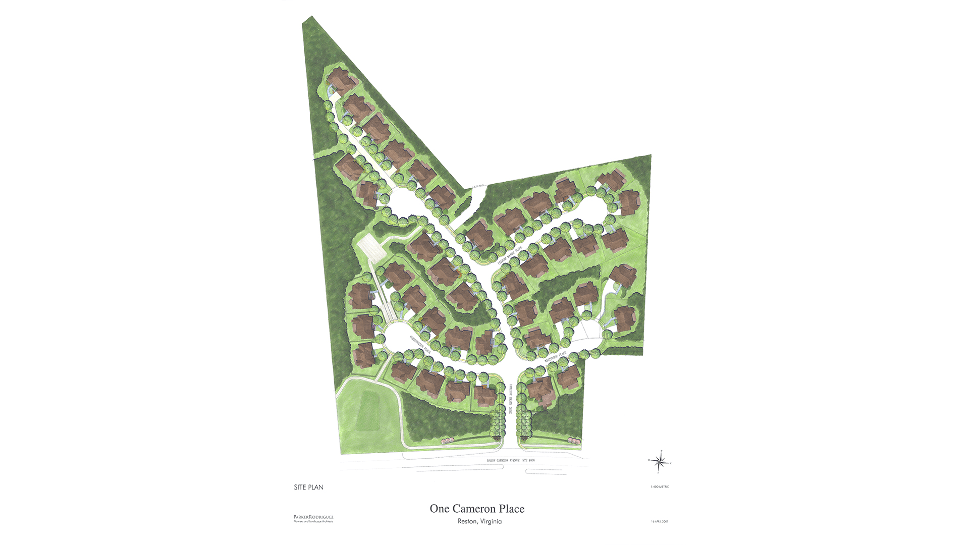 The Site Plan from One Cameron Place