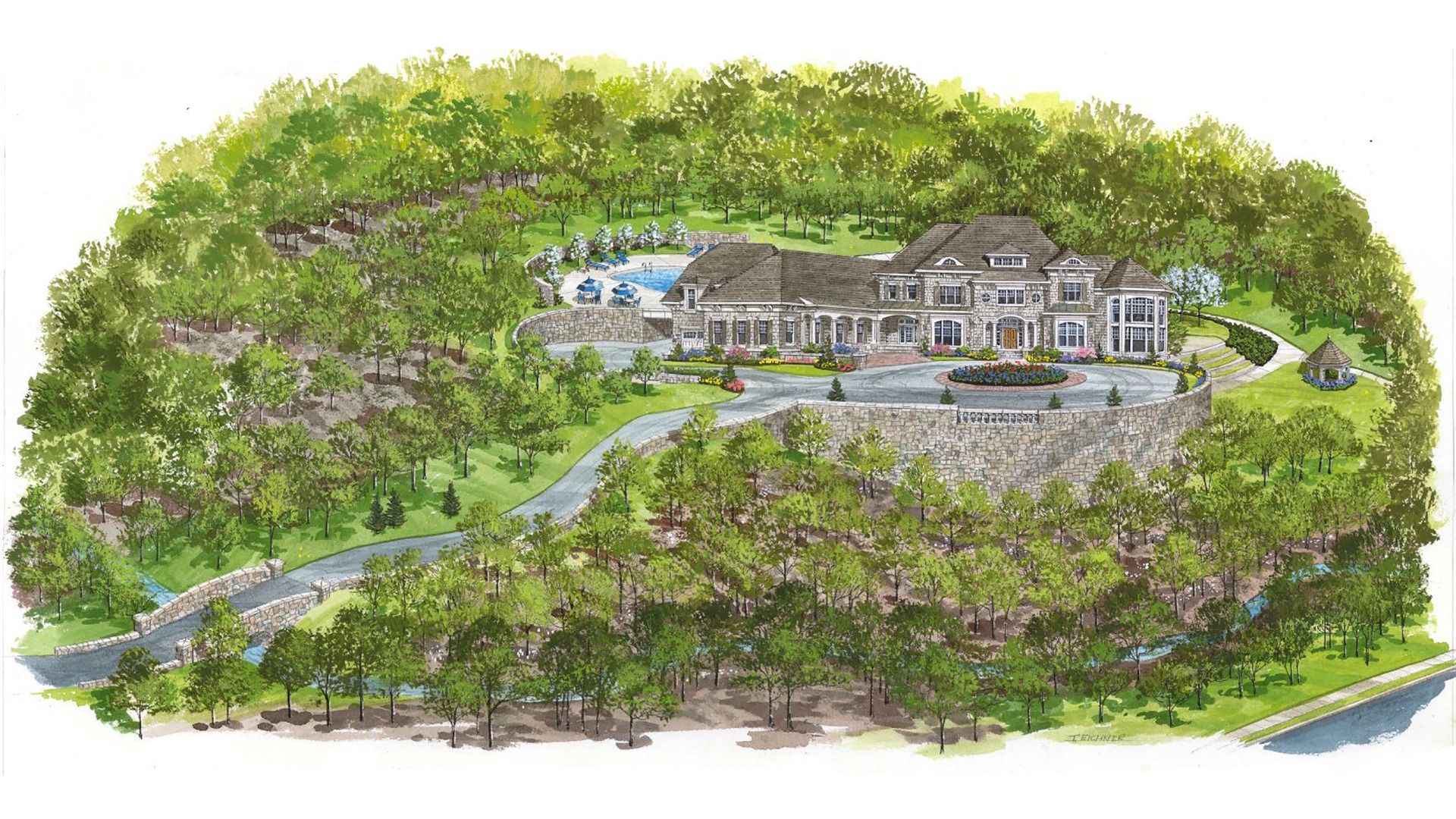 A rendering of a Wentworth from the Reserve at McLean