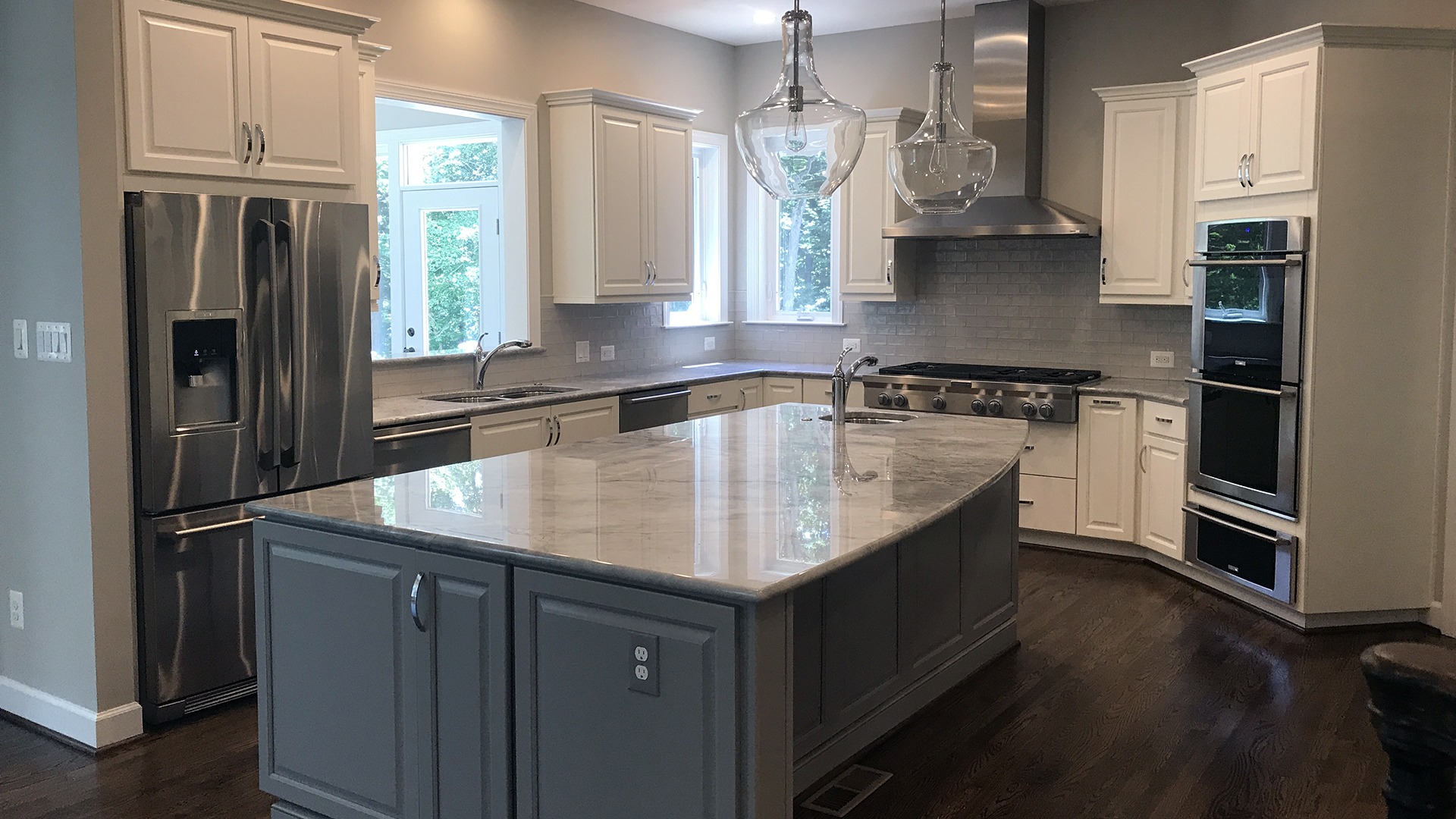 The kitchen of the Winthrop built on Thompson's Crossing homesite 3. Some options shown.