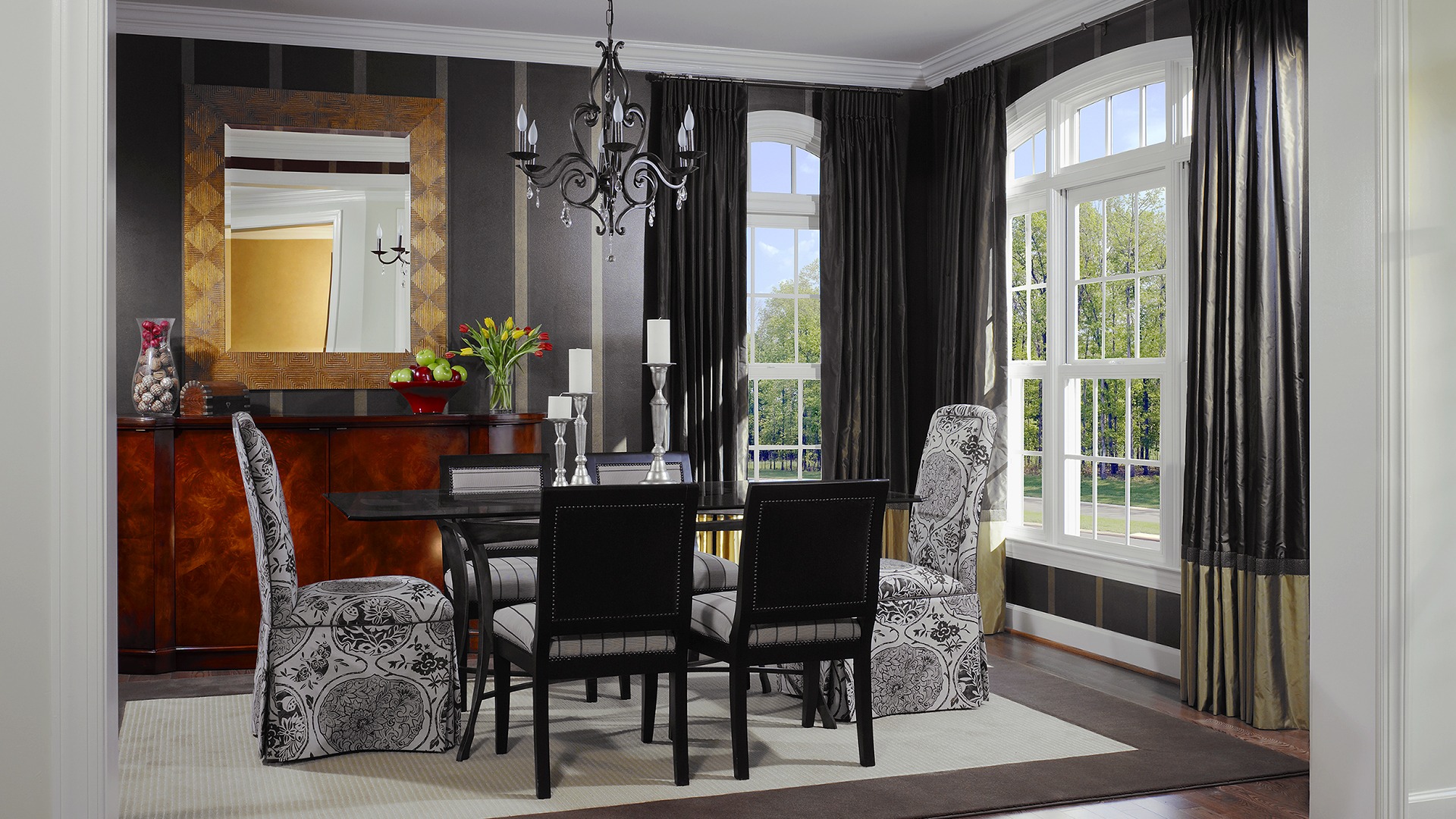 The Dining Room in the Ashcroft model in Brambleton. Some options shown.