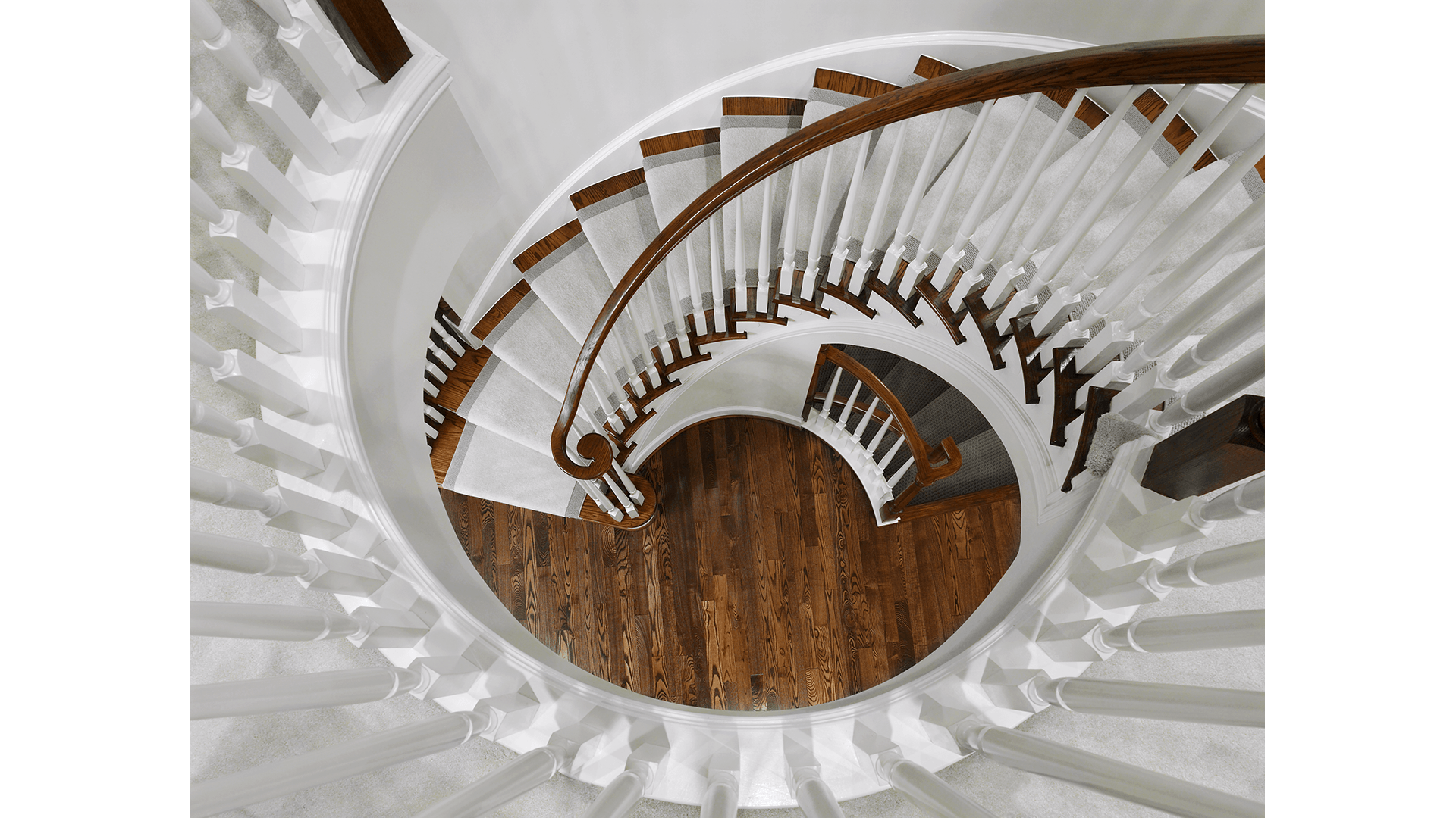The Foyer Stair in our Ashcroft model from Brambleton. Some options shown.