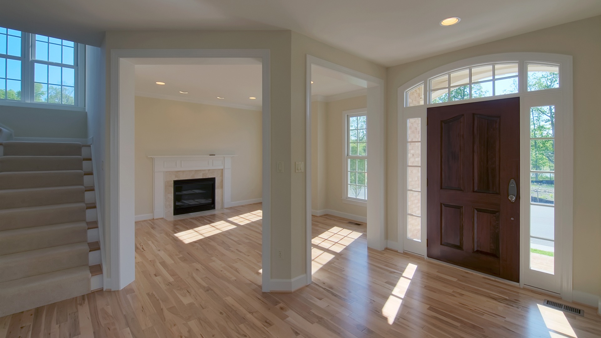 The Foyer of the Brentwood model in Brambleton. Some options shown.