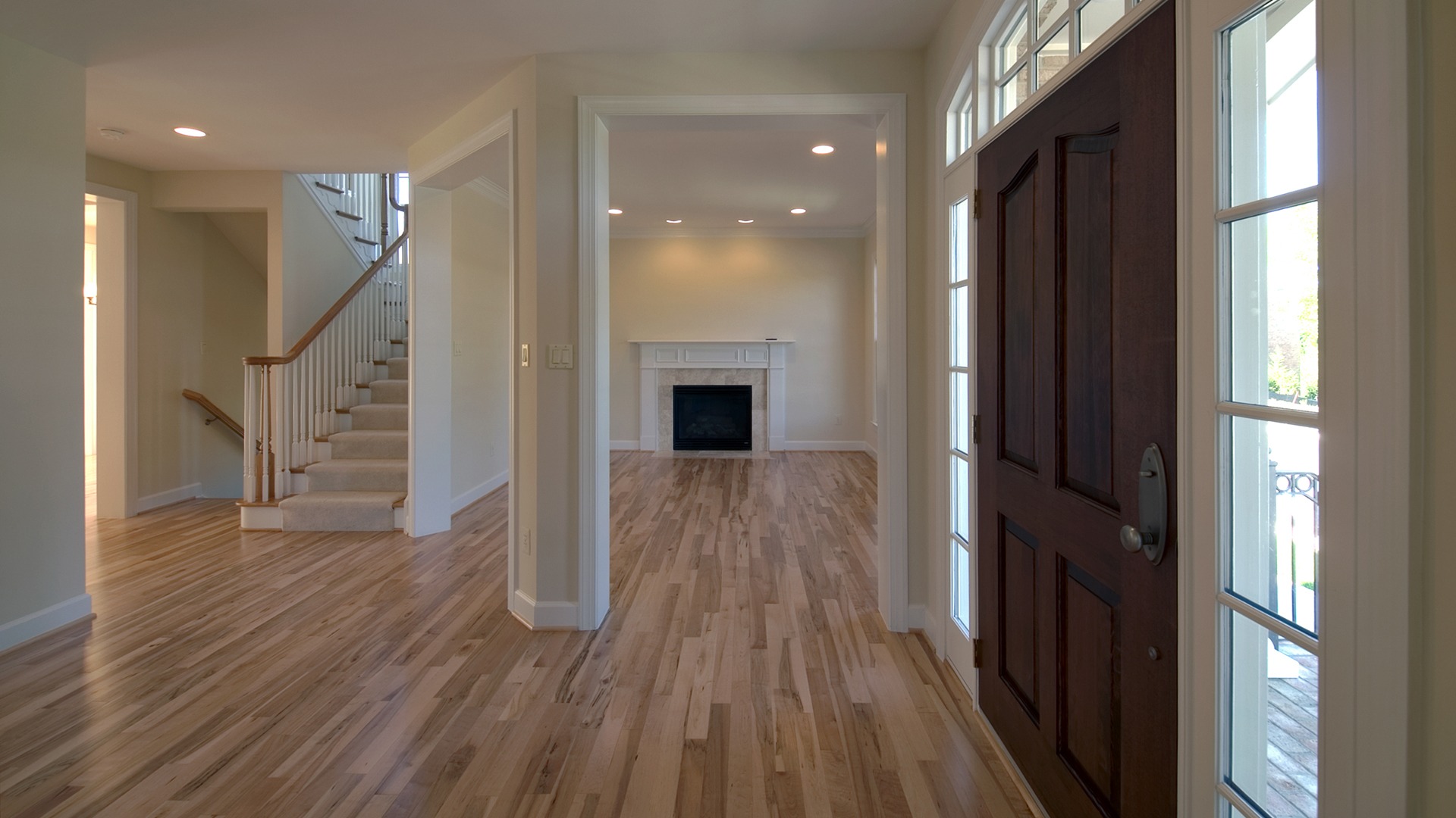 The Foyer of the Brentwood model in Brambleton. Some options shown.