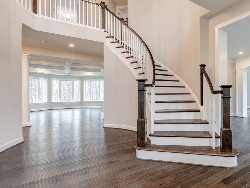 The dramatic Foyer in the Winthrop on Lot 4 at Thompson's Crossing.