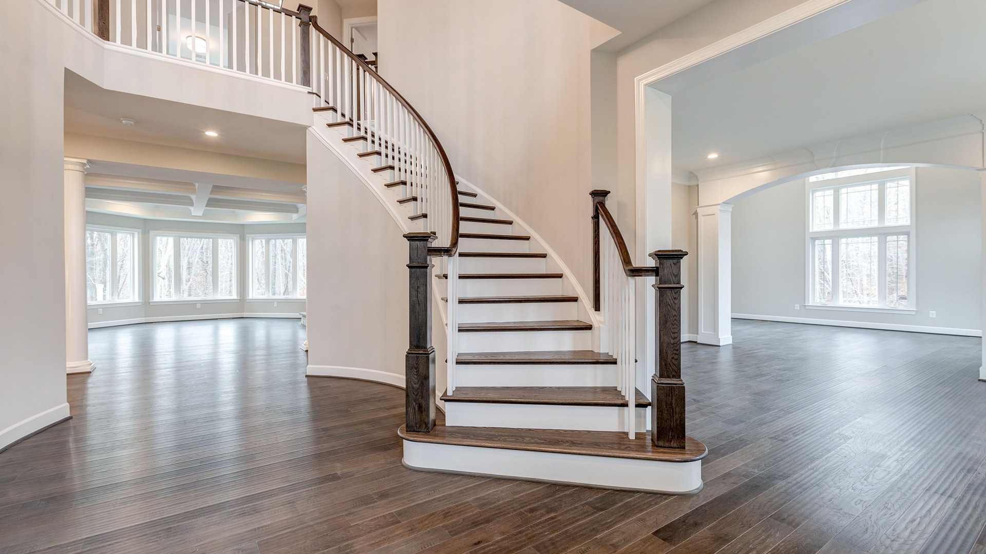 The dramatic Foyer in the Winthrop on Lot 4 at Thompson's Crossing.