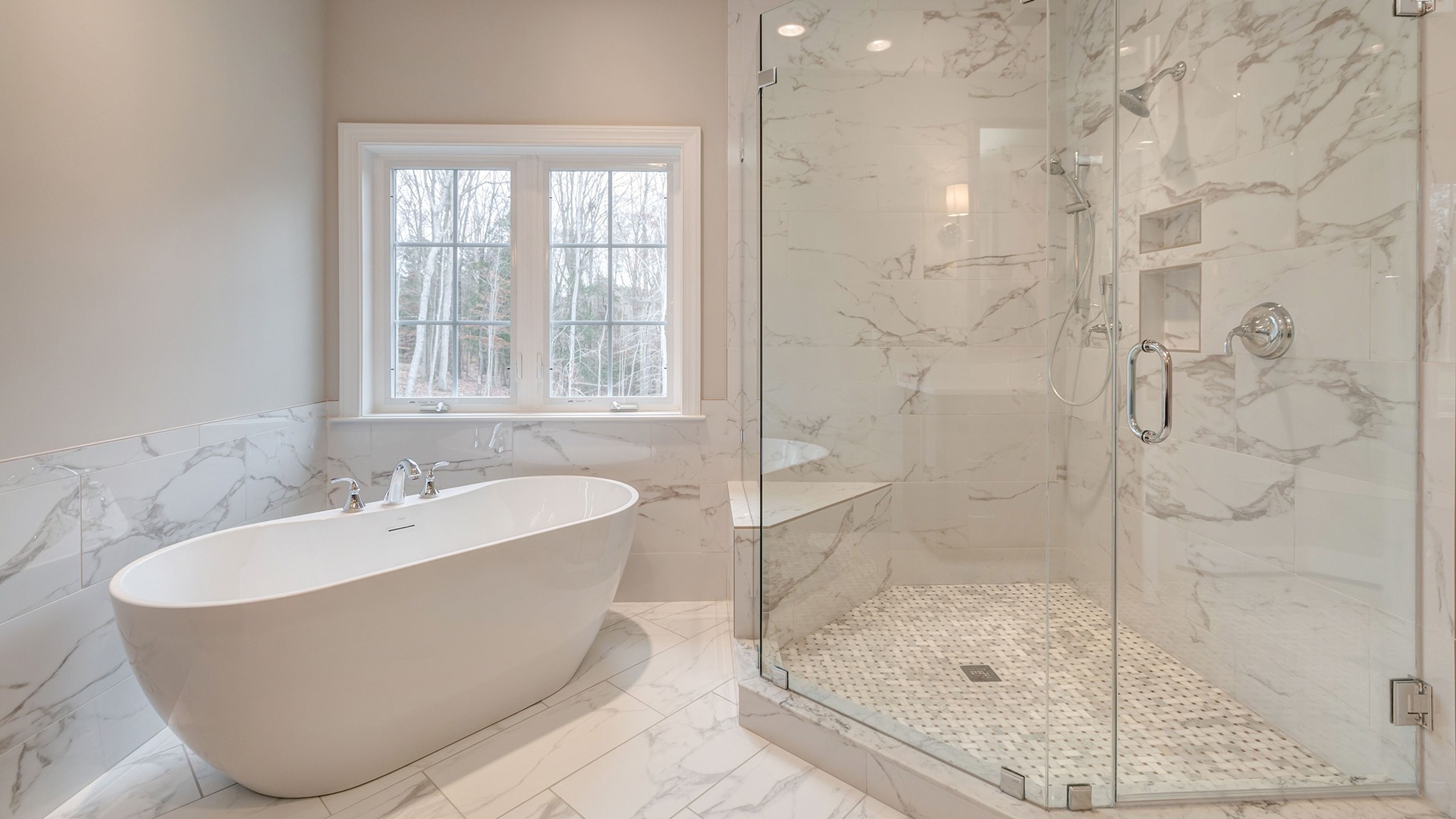 The Owner's Bathroom in the Winthrop on Lot 4 at Thompson's Crossing.