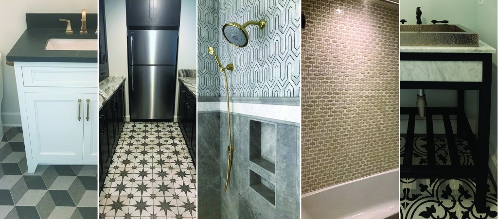 Examples of patterned tile