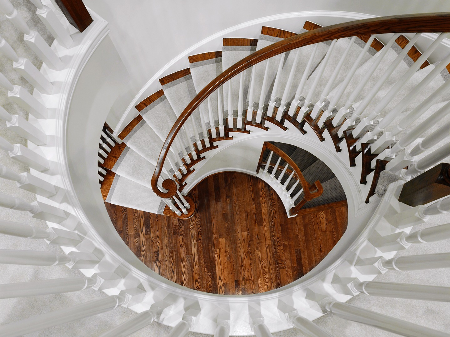 Curved Stair from Above